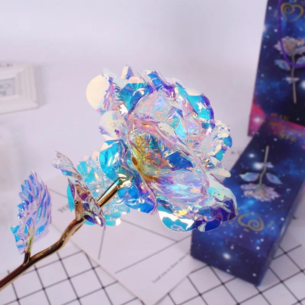 Galaxy Rose with certificate of, Box & Bag